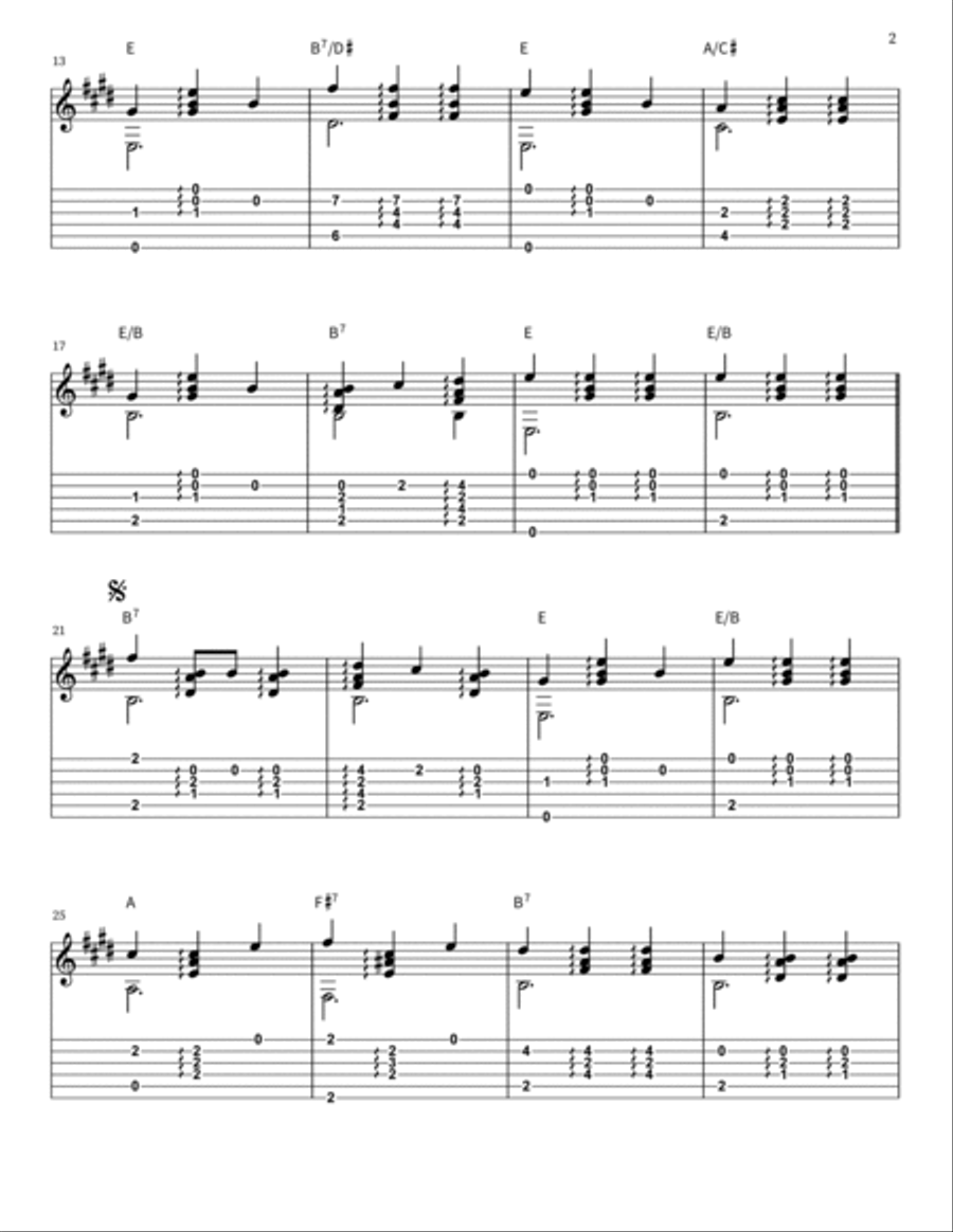 Edelweiss Acoustic Guitar scores gallery preview page 2