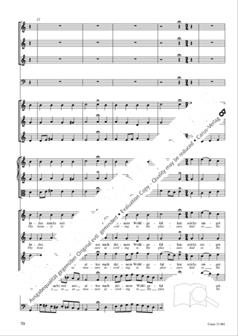 O Lord, we come to praise thee 4-Part scores gallery preview page 71