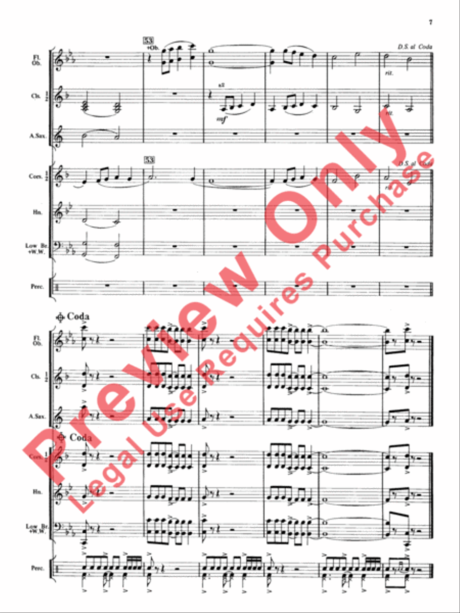 Jefferson County Overture Concert Band scores gallery preview page 8