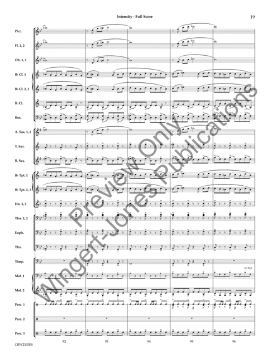 Intensity Concert Band scores gallery preview page 20