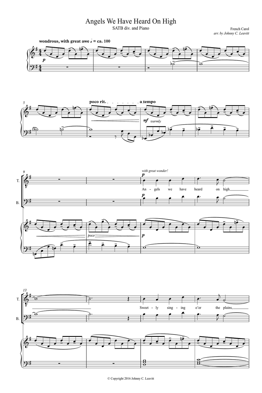 Angels We Have Heard On High Divisi scores gallery preview page 1