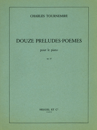 Book cover for 12 Preludes, Poemes Op.58 (piano Solo)