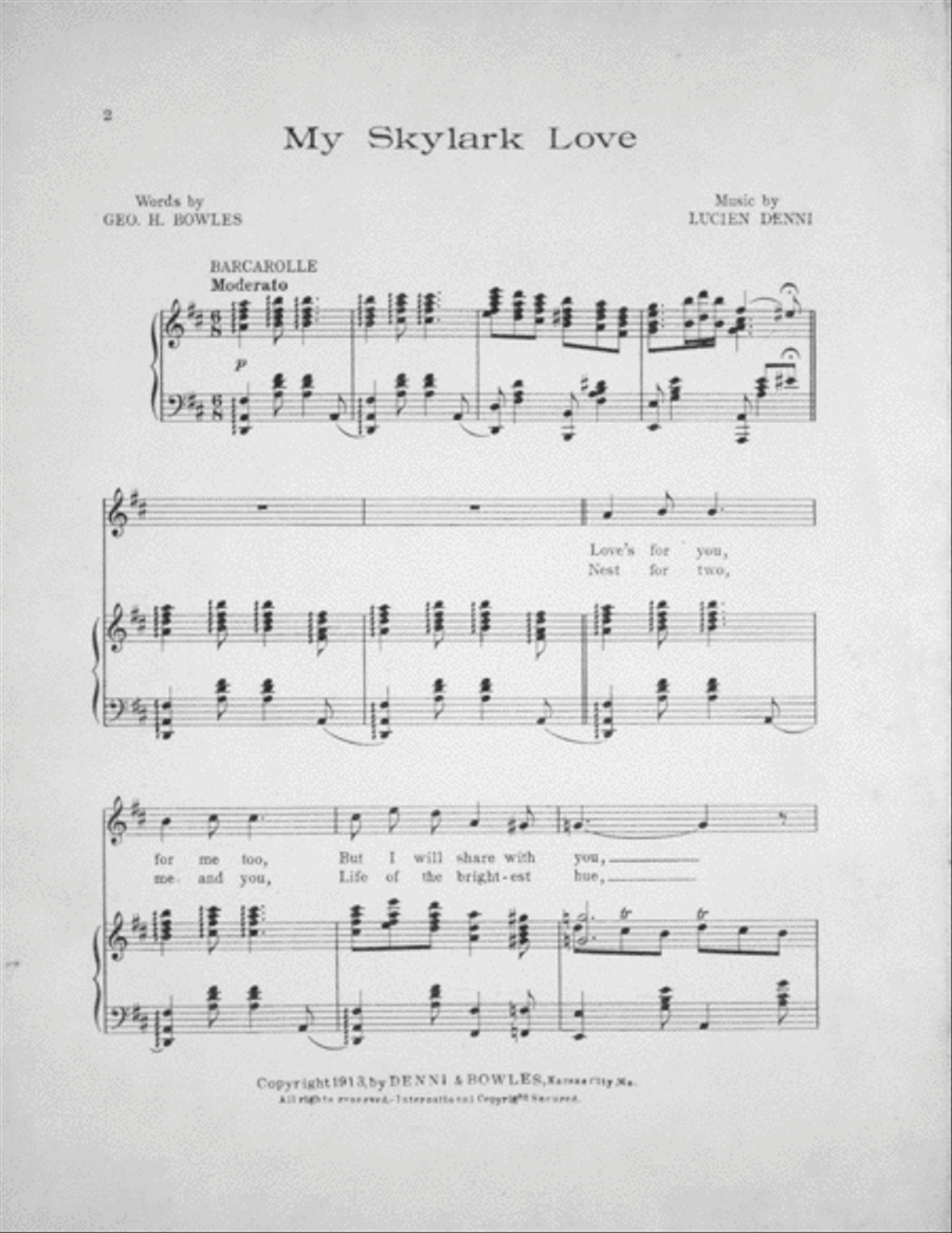 My Skylark Love Voice scores gallery preview page 2