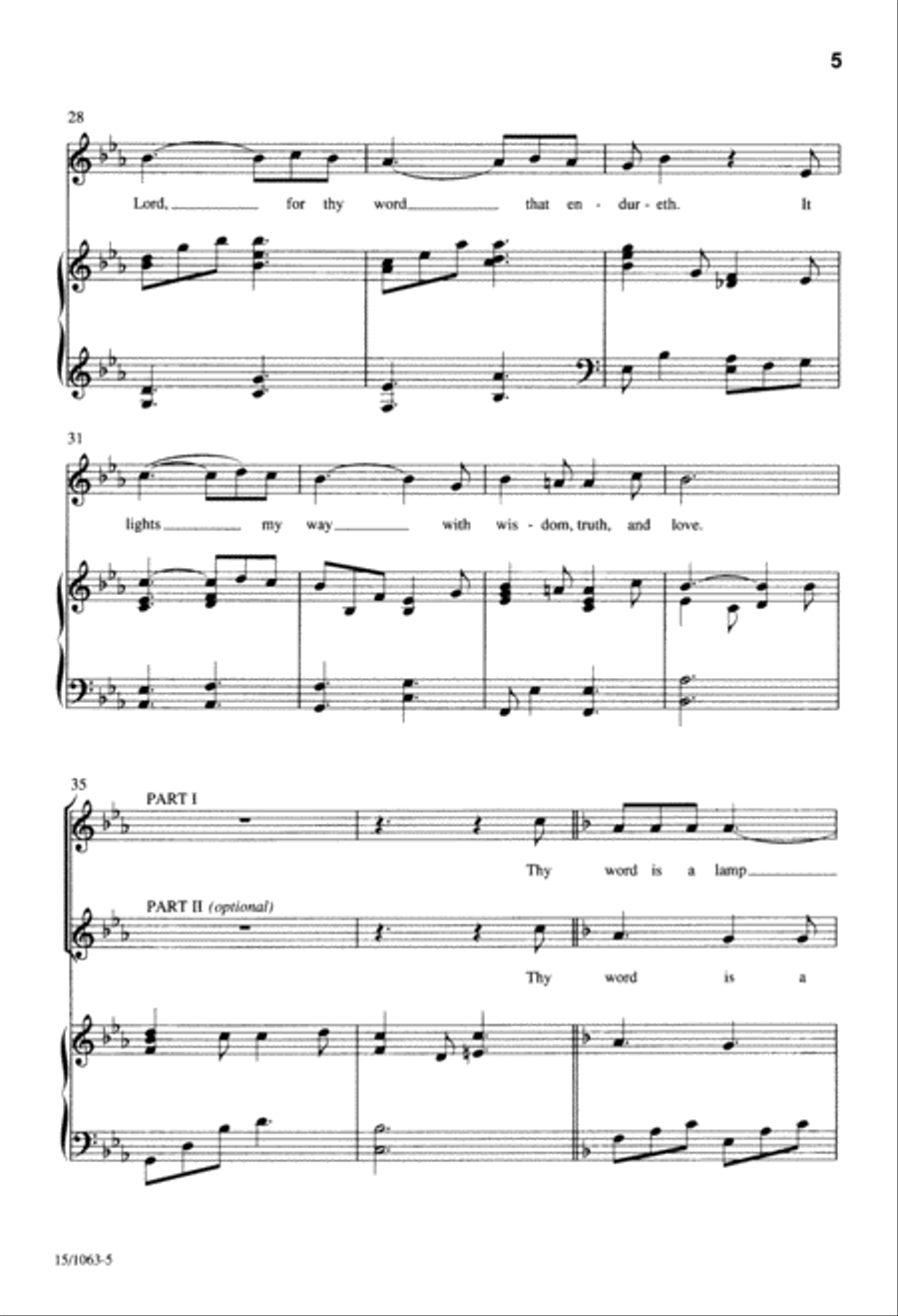 A Lamp Unto My Feet A Lamp Unto My Feet 2-Part scores gallery preview page 5