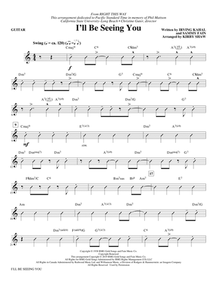 I'll Be Seeing You (arr. Kirby Shaw) - Guitar
