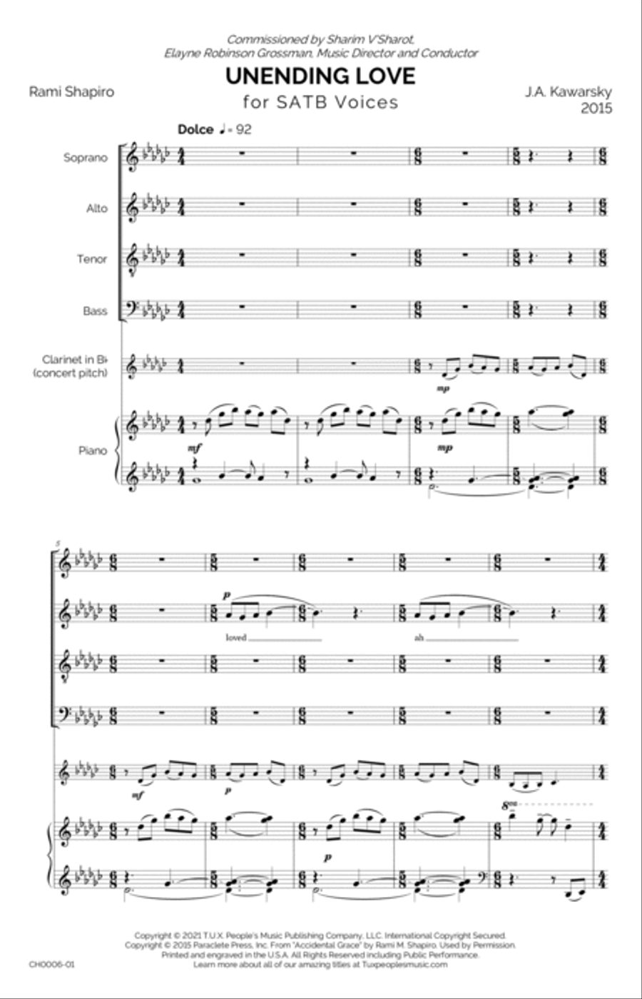 Unending Love 4-Part scores gallery preview page 3