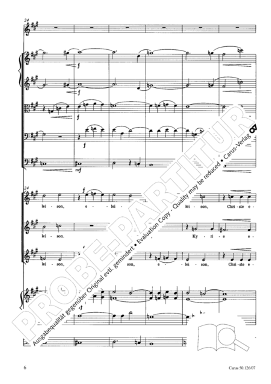 Mass in A major SSA scores gallery preview page 19
