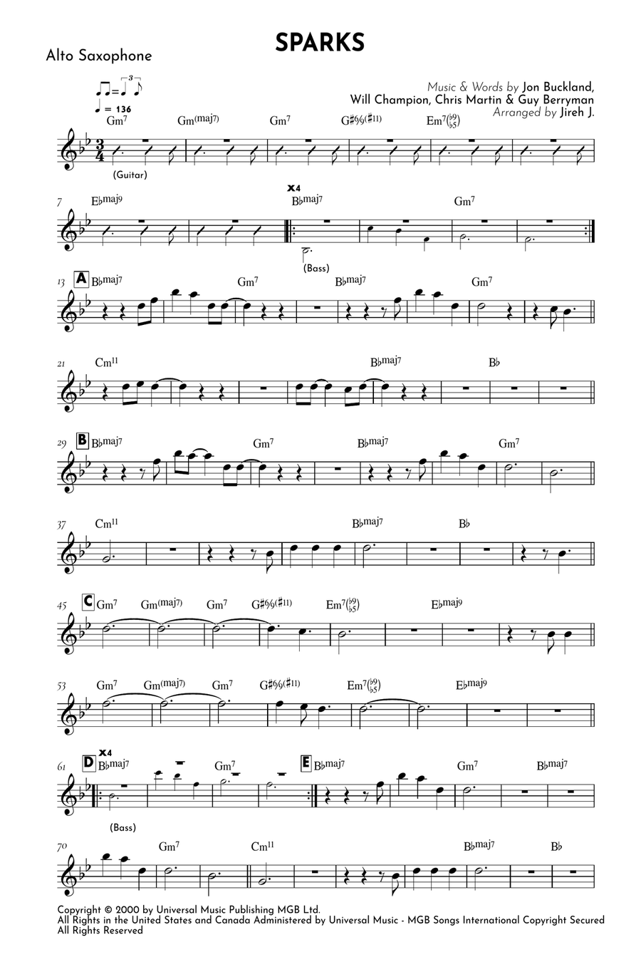 Sparks Alto Saxophone scores gallery preview page 2