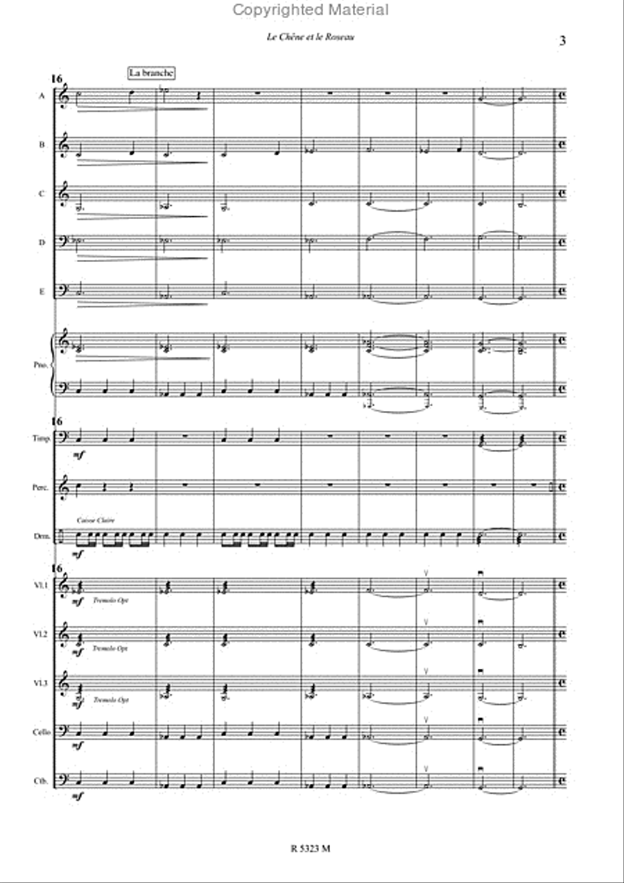 le chene et le roseau Concert Band scores gallery preview page 4