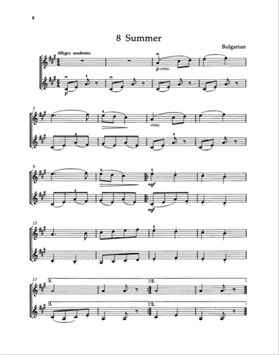Violin Playtime Duets String Duet scores gallery preview page 3