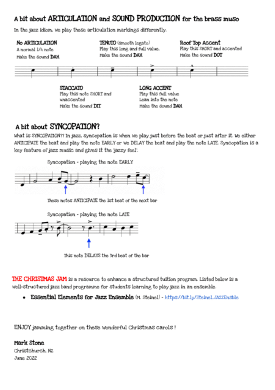 The Christmas Jam! B-Flat Instrument scores gallery preview page 5