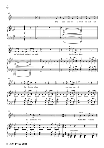 Loewe-Die Heinzelmännchen,in F Major,Op.83,for Voice and Piano