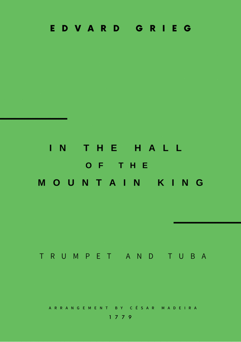 In The Hall Of The Mountain King - Trumpet and Tuba (Full Score and Parts) image number null