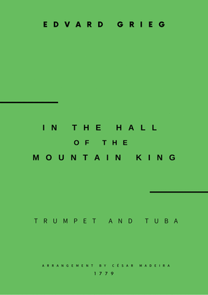 In The Hall Of The Mountain King - Trumpet and Tuba (Full Score and Parts)