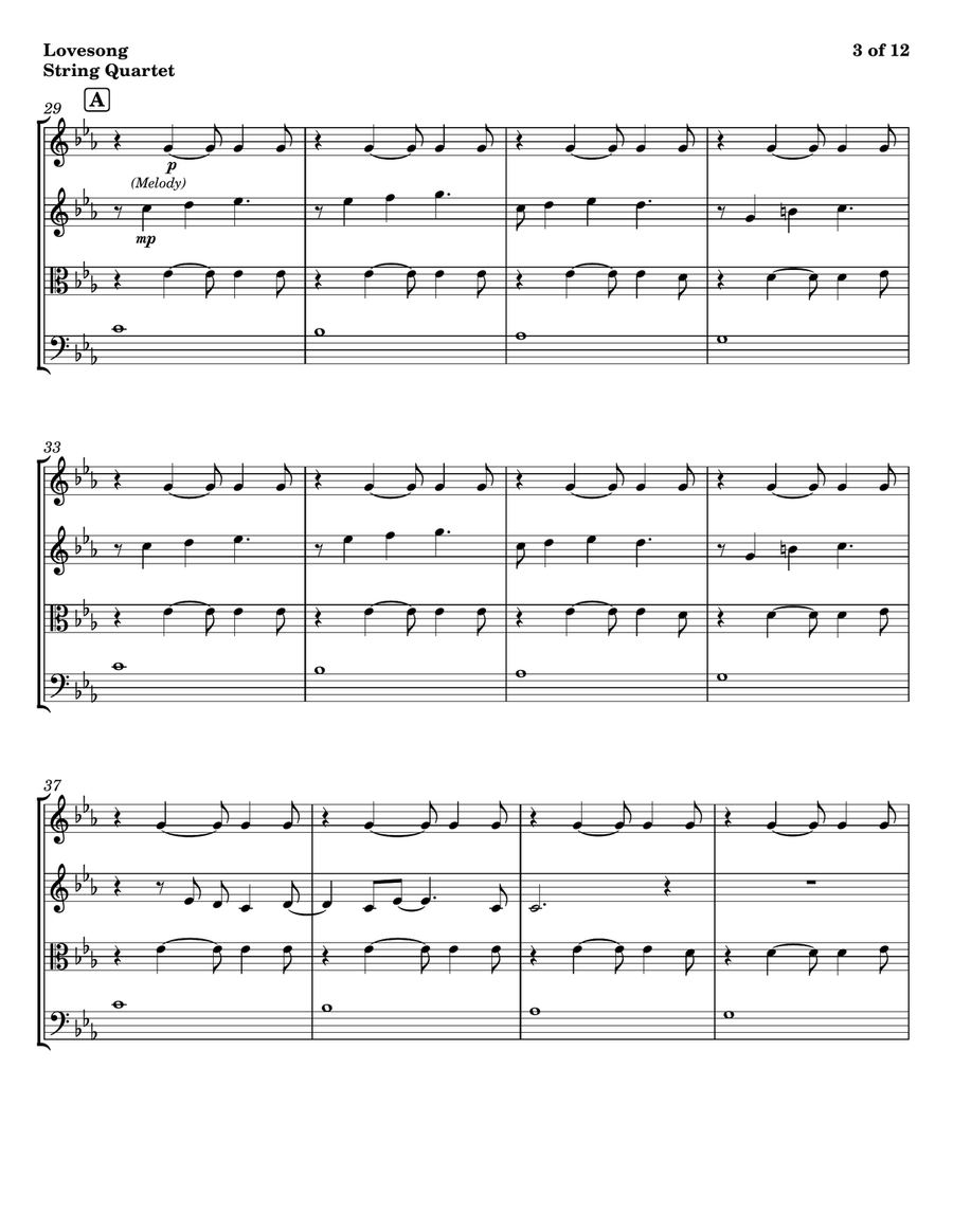Lovesong Lovesong String Quartet scores gallery preview page 3