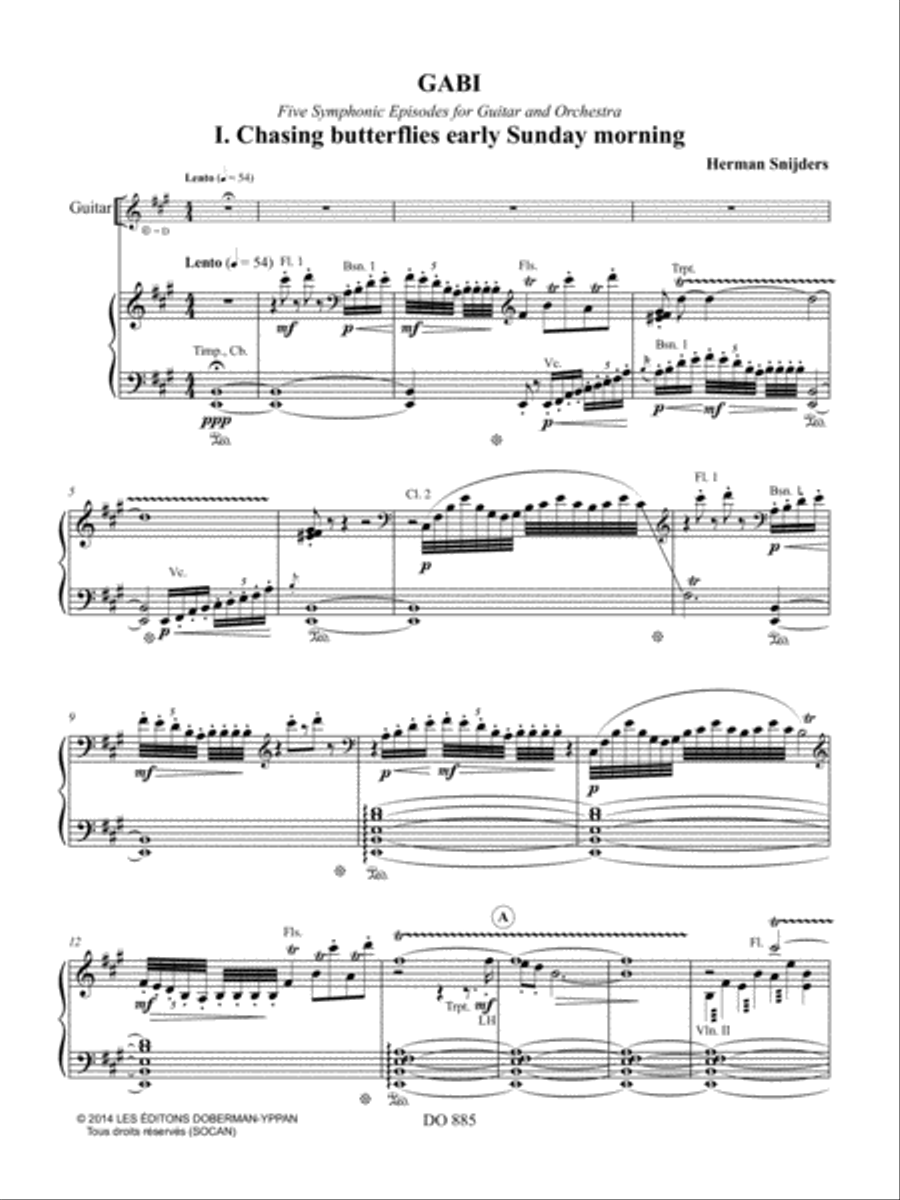 Gabi (réduction de piano) Orchestra scores gallery preview page 3