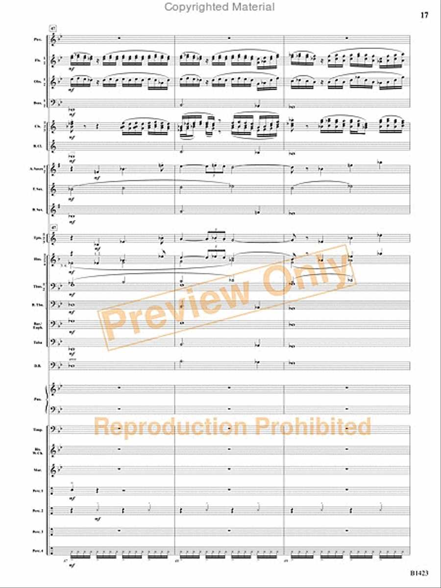 Dakota Fanfare Concert Band scores gallery preview page 16