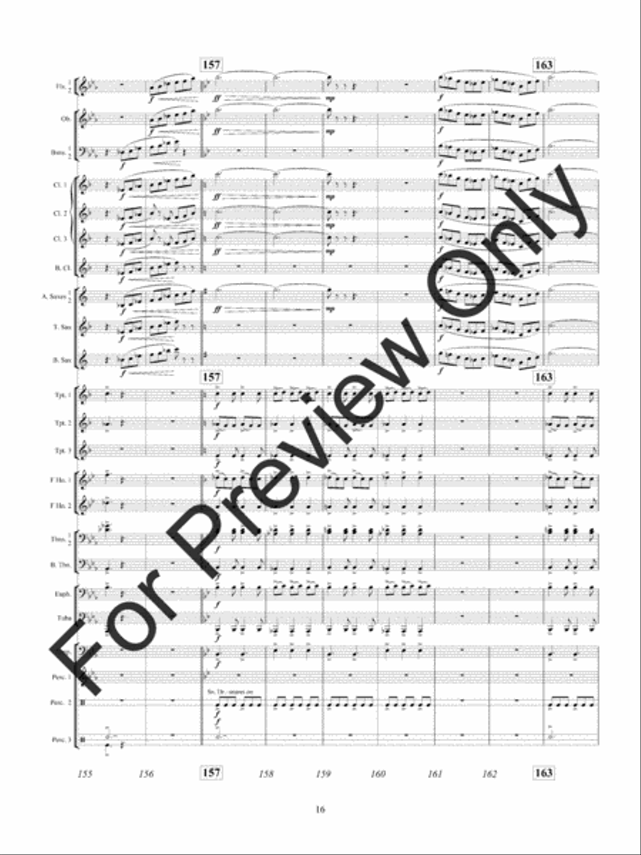 American Hymn Tune Sketches Concert Band scores gallery preview page 19