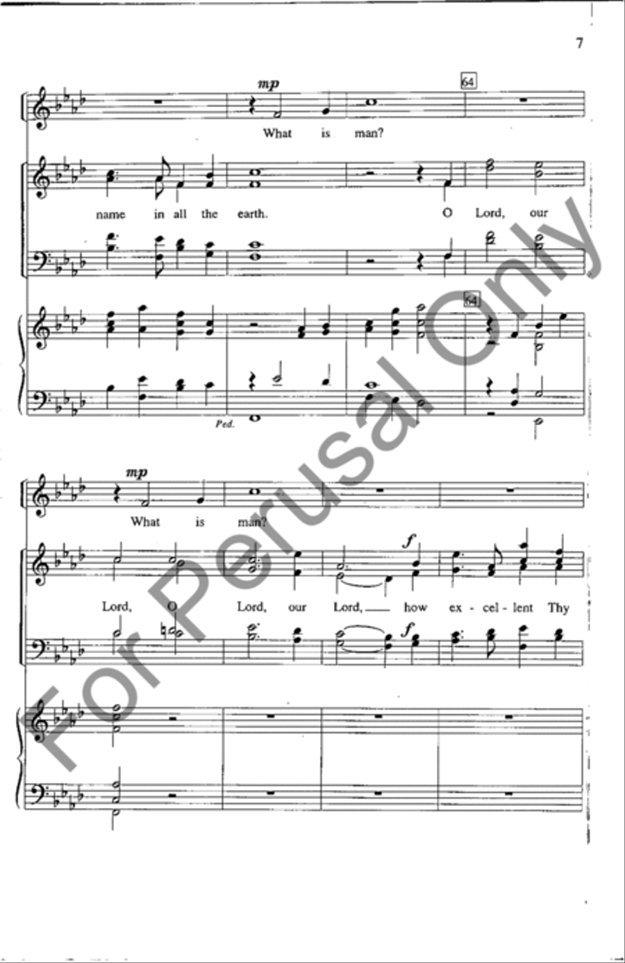 How Excellent The Name 4-Part scores gallery preview page 7