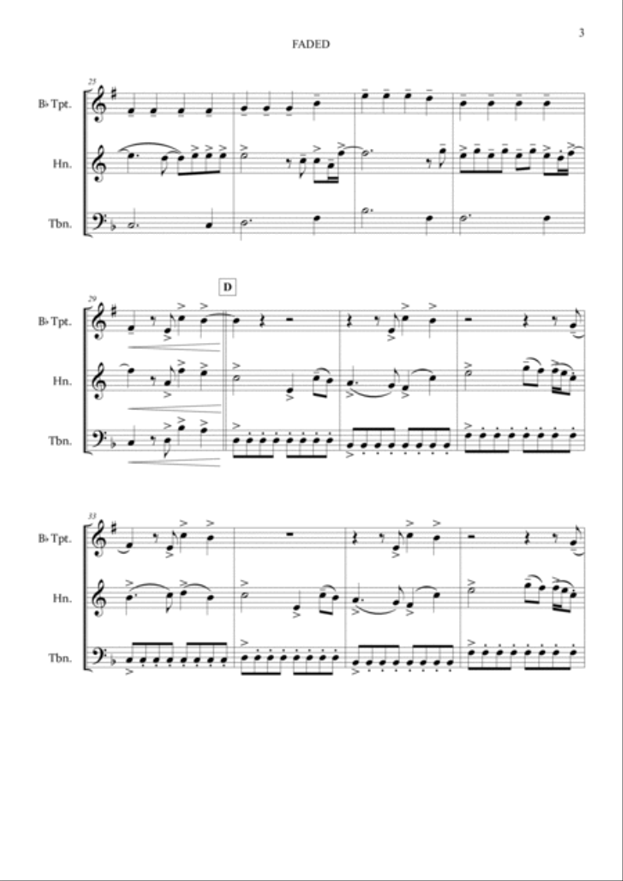 Faded Brass Ensemble scores gallery preview page 5