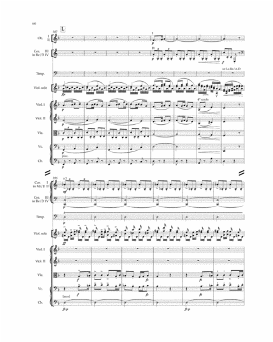 Concerto in A minor for Violin and Orchestra op. 53 (score) Orchestra scores gallery preview page 3
