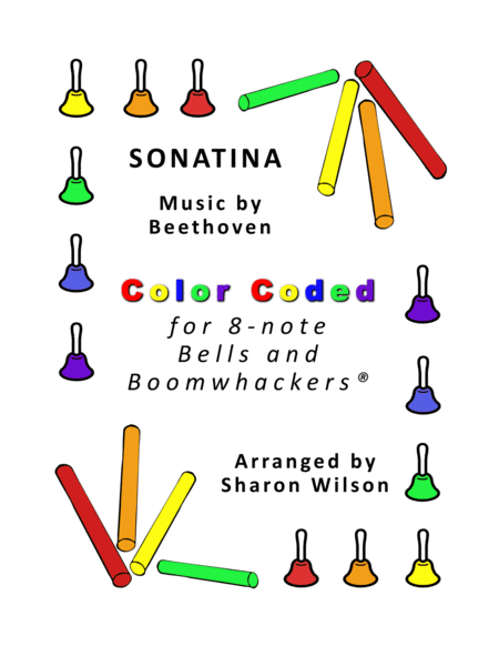 Sonatina for 8-note Bells and Boomwhackers® (with Color Coded Notes) image number null
