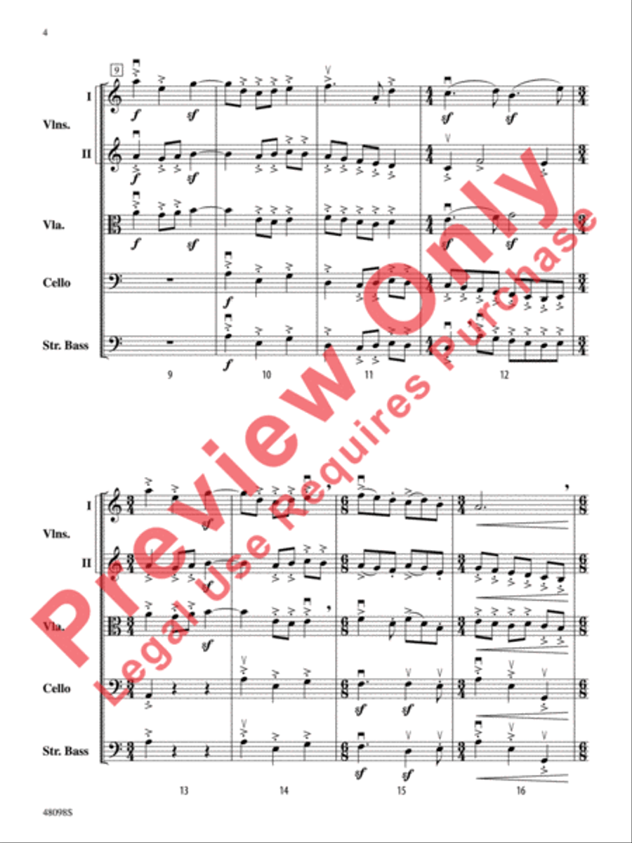 Aberrations String Orchestra scores gallery preview page 5