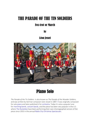 Book cover for Parade of the Tin Soldiers for solo piano.