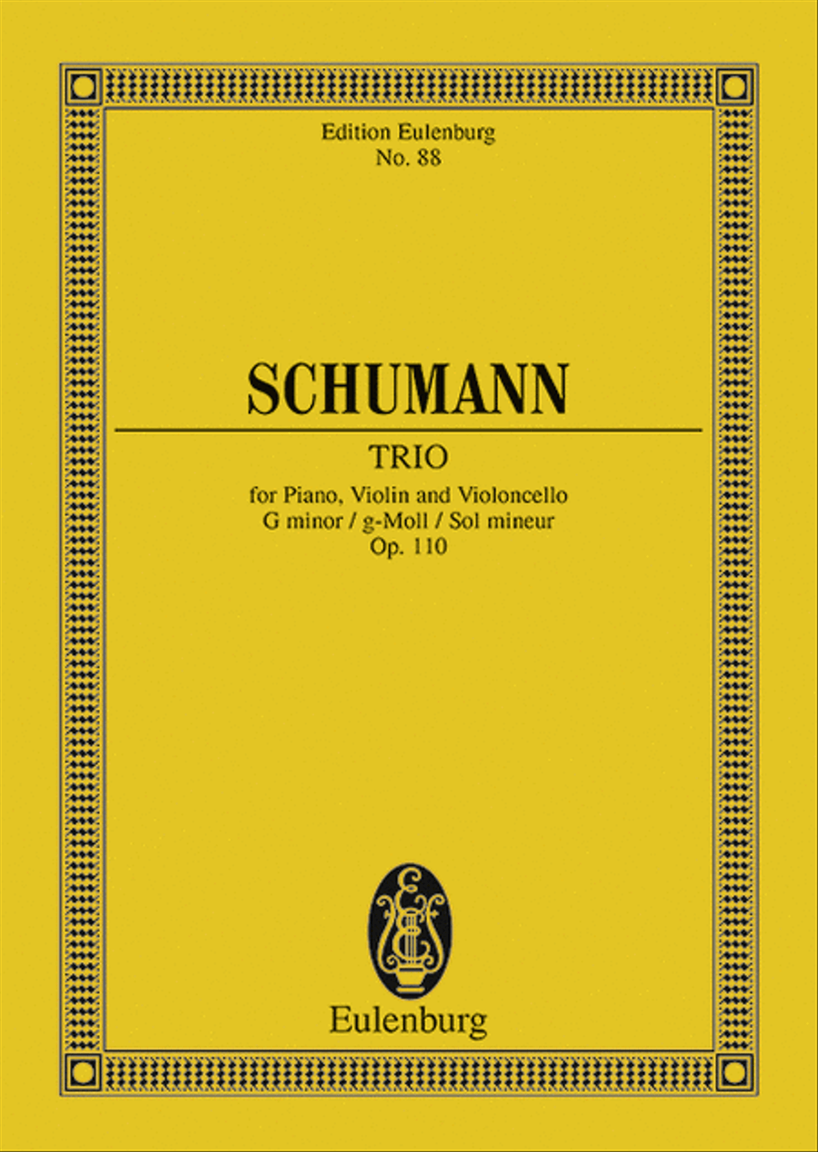 Piano Trio, Op. 110 in G Minor Orchestra scores gallery preview page 1