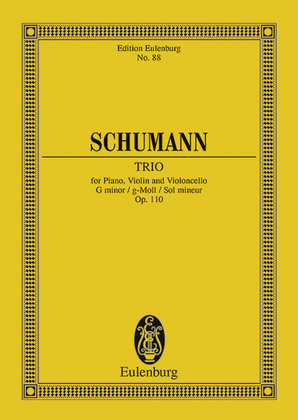 Book cover for Piano Trio, Op. 110 in G Minor