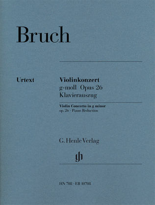 Book cover for Violin Concerto in G Minor Op. 26