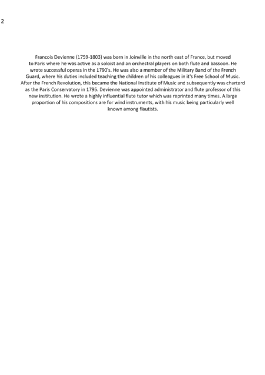 Duo Op. 5 No. 1 Flute scores gallery preview page 2