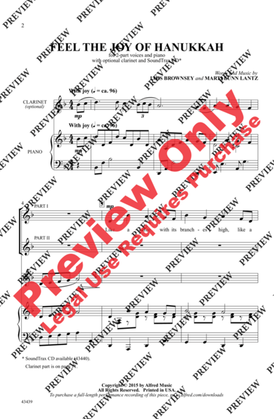 Feel the Joy of Hanukkah Feel the Joy of Hanukkah 2-Part scores gallery preview page 2