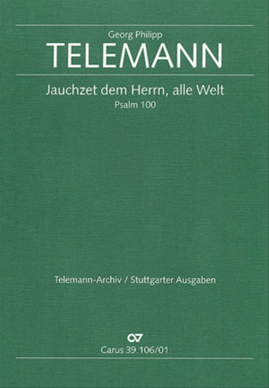 Shout to the Lord, all the earth (Jauchzet dem Herrn, alle Welt) Bass Voice scores gallery preview page 1