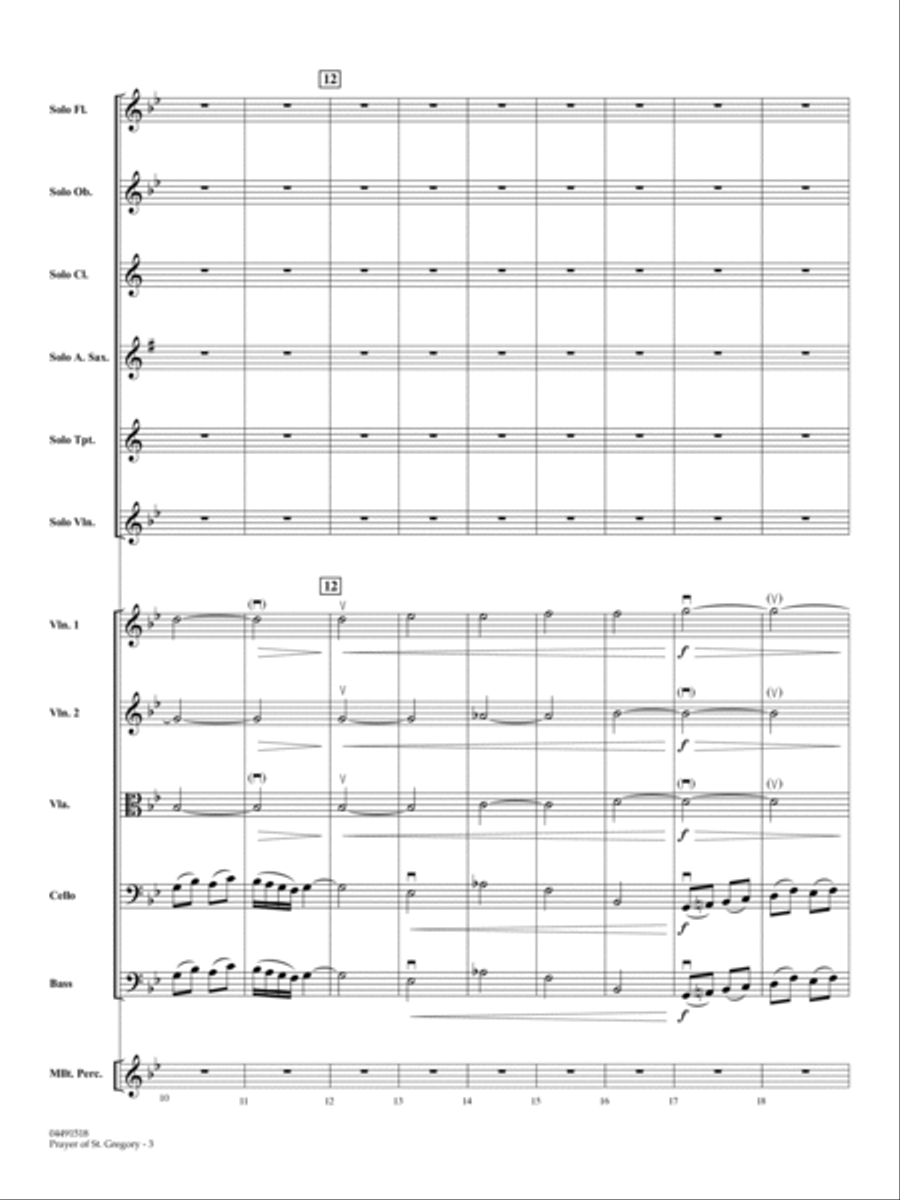 Prayer of St. Gregory (Educational Edition) - Conductor Score (Full Score) String Orchestra scores gallery preview page 3