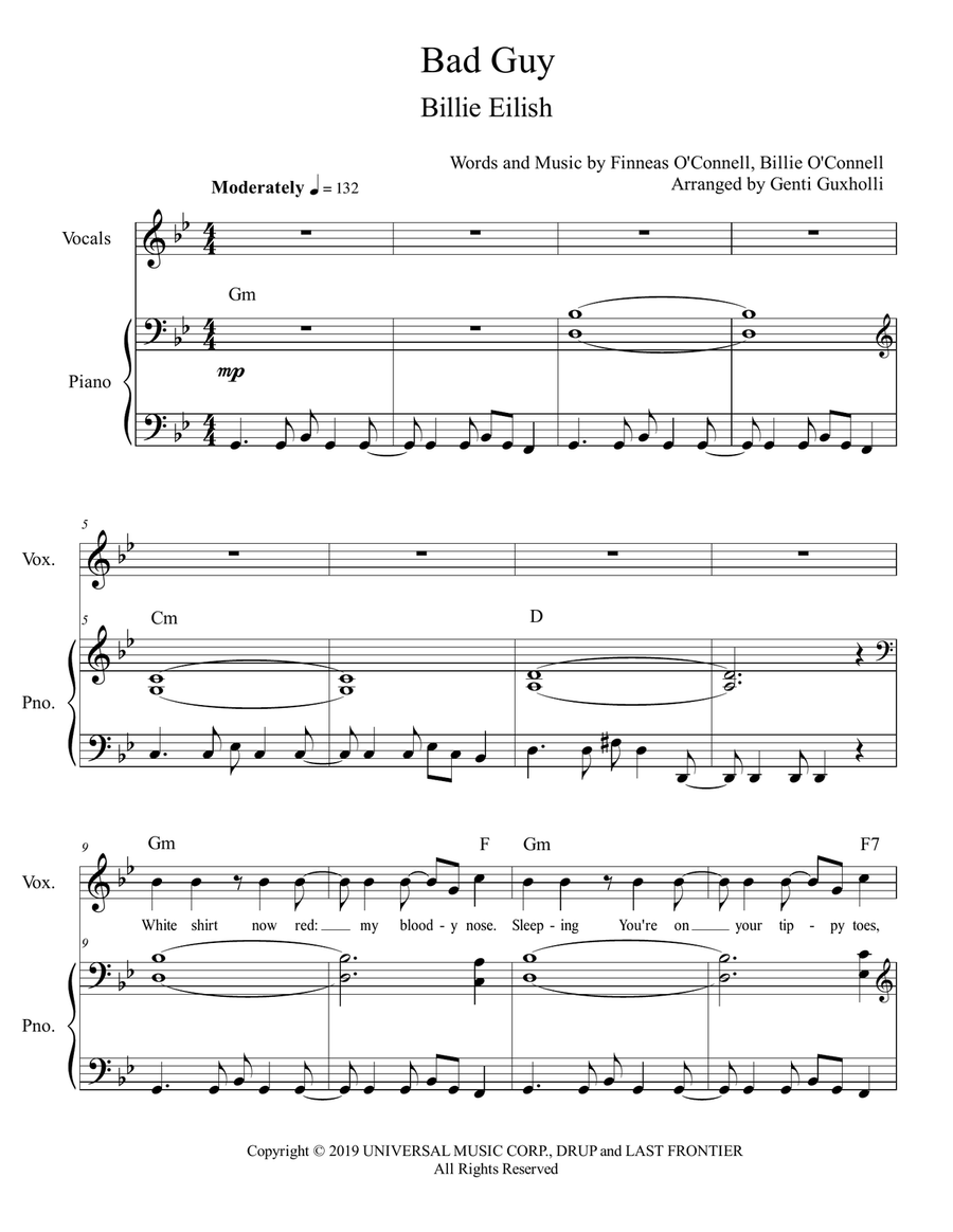 Bad Guy Voice scores gallery preview page 2