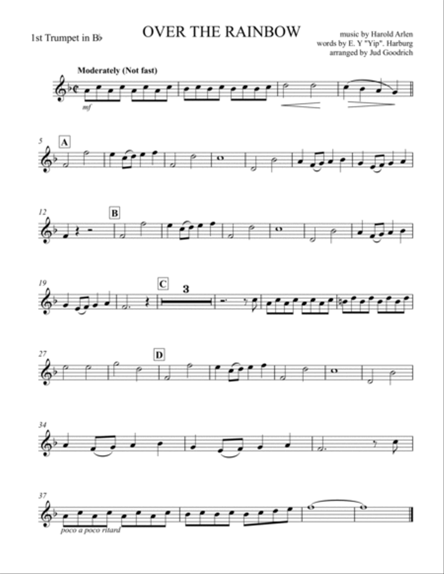 Over The Rainbow (from The Wizard Of Oz) Brass Ensemble scores gallery preview page 4