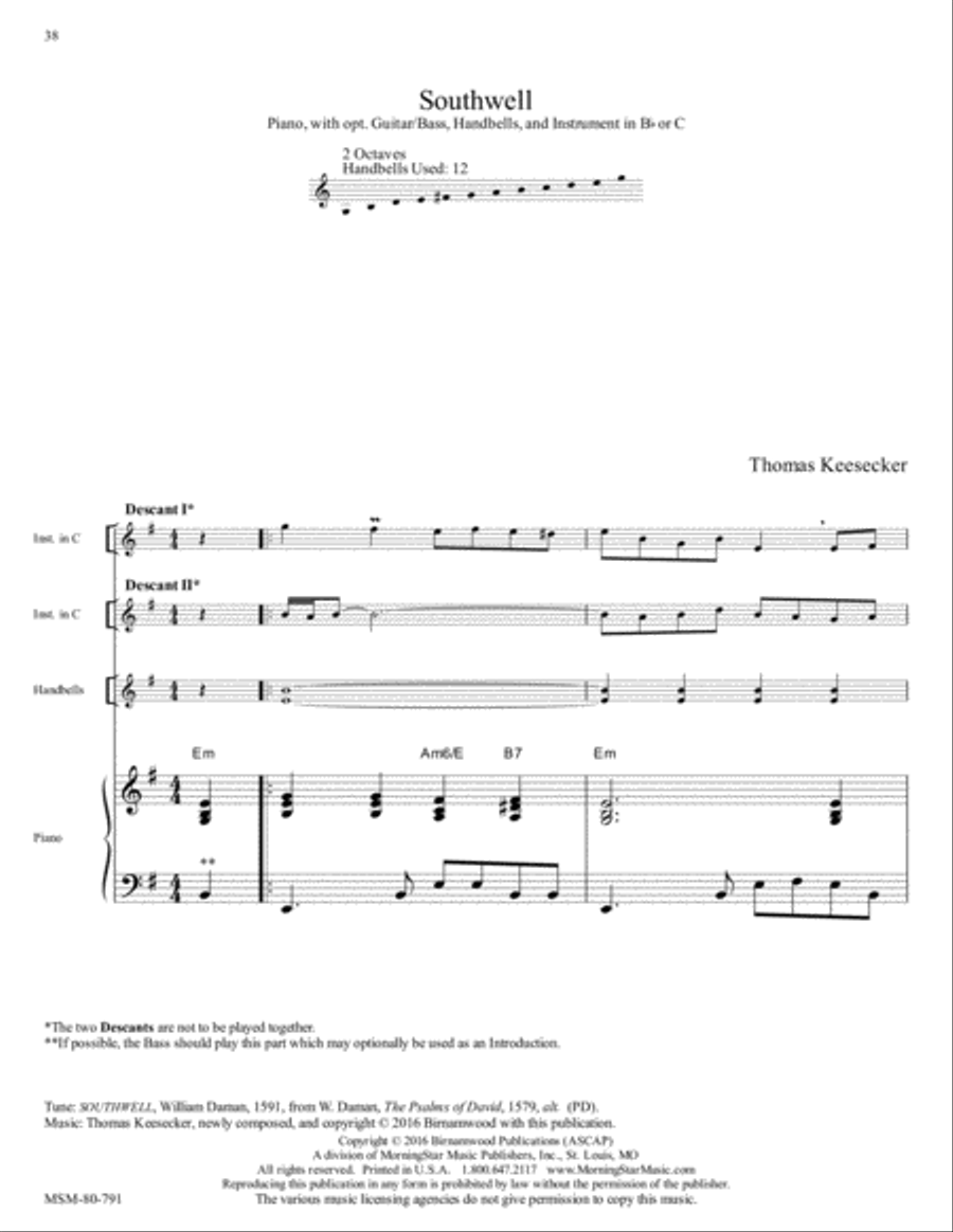 Southwell Choir scores gallery preview page 1