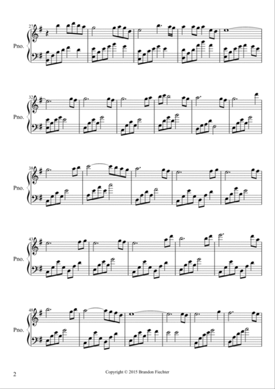 Dawning Light Piano Solo scores gallery preview page 2