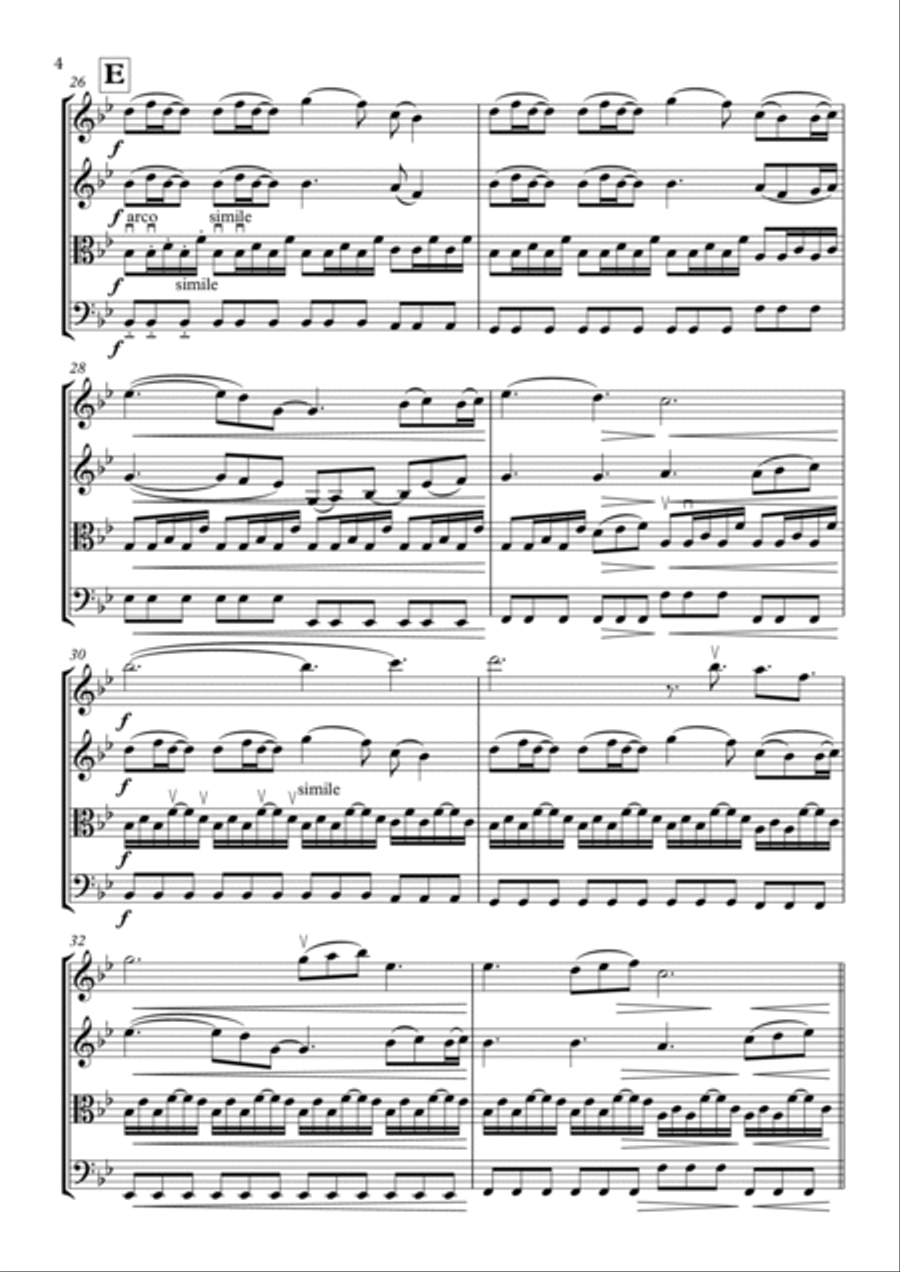 A Thousand Years String Quartet scores gallery preview page 4