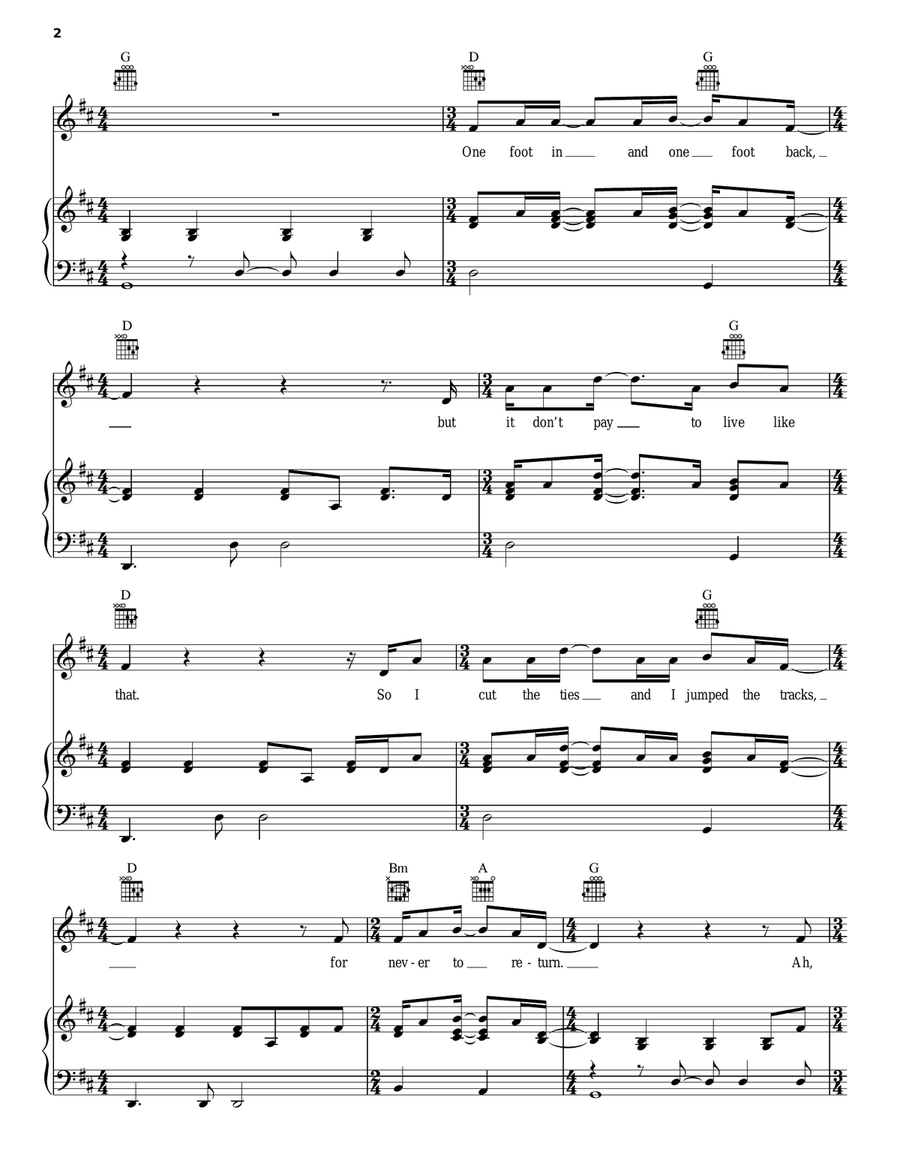 I And Love And You Acoustic Guitar scores gallery preview page 2