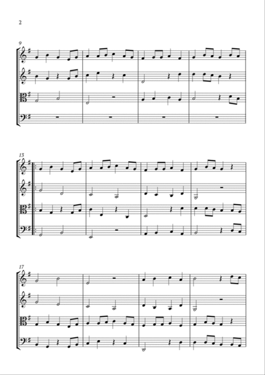 Canon K561 String Quartet scores gallery preview page 2