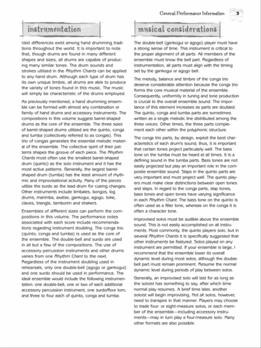 Hand Drumming Ensembles Drums scores gallery preview page 3