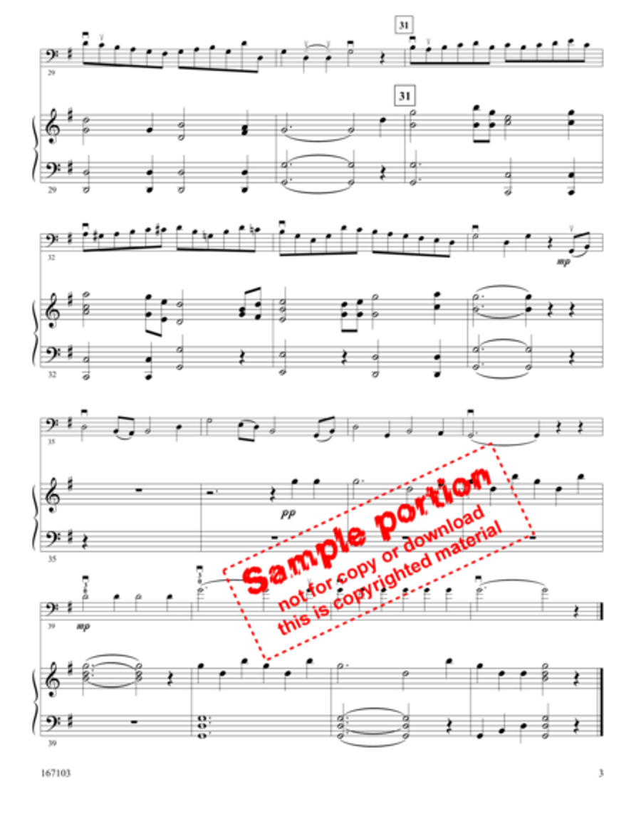My Shepherd Shall Supply My Shepherd Shall Supply Double Bass scores gallery preview page 3
