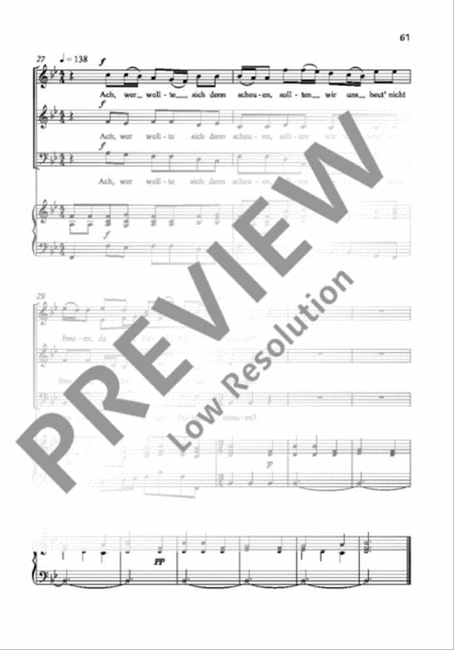 Sollten wir uns heut' nicht freuen 3-Part scores gallery preview page 5