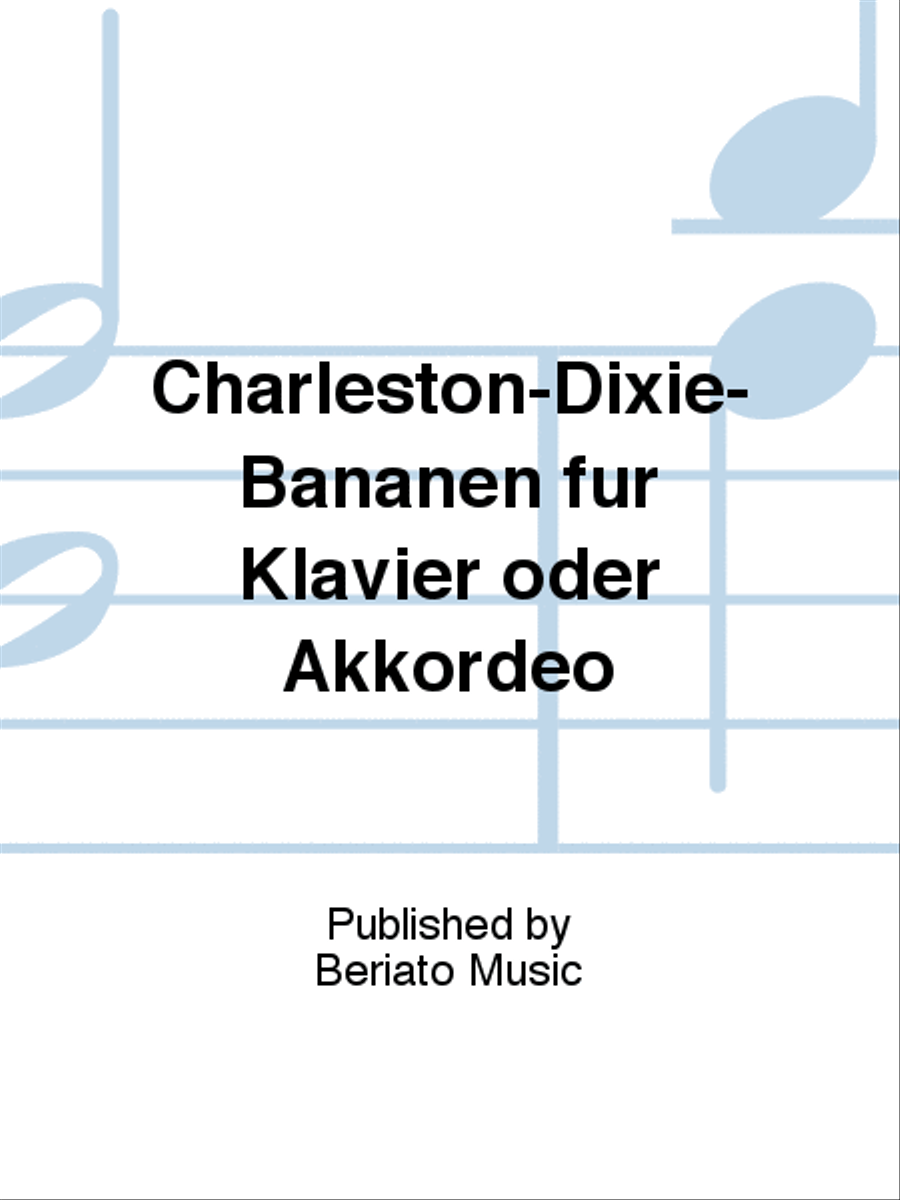 Charleston-Dixie-Bananen für Klavier oder Akkordeo Piano Solo scores gallery preview page 1