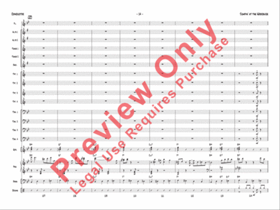 Jumpin' at the Woodside Jazz Ensemble scores gallery preview page 18