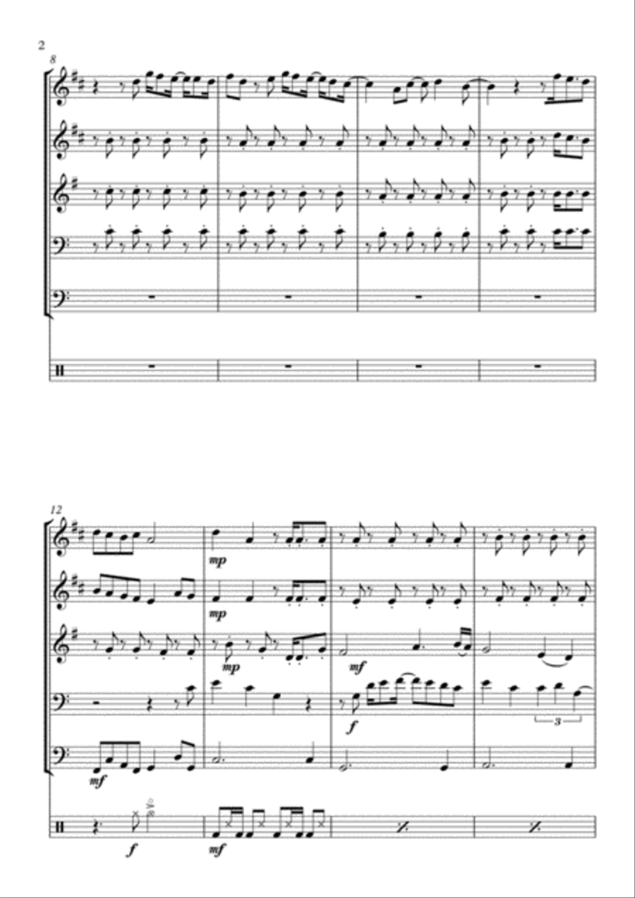 Hey, Soul Sister Hey, Soul Sister Small Ensemble scores gallery preview page 2