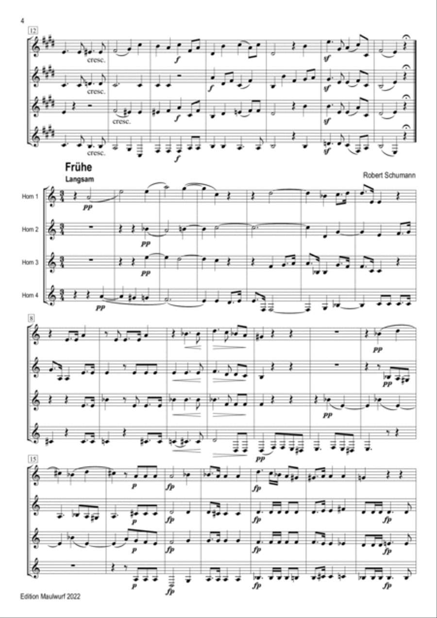 Hunting Songs Hunting Songs Brass Quartet scores gallery preview page 6