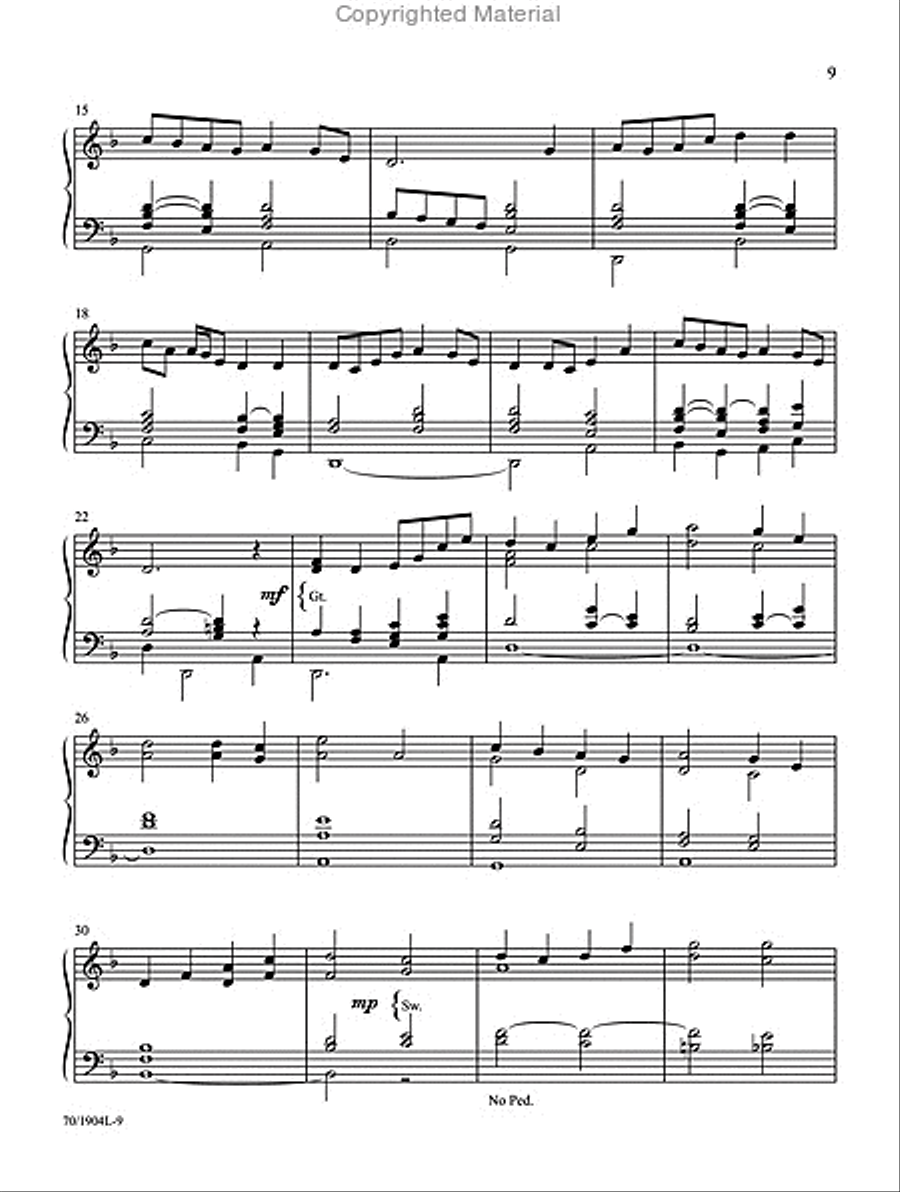 And Through Eternity I’ll Sing On Organ Solo scores gallery preview page 5